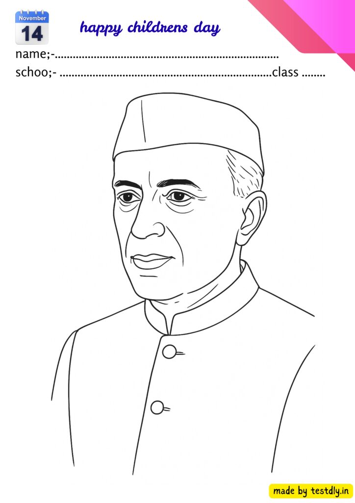 Drawing Outline Sheets for Children’s Day | Download Now