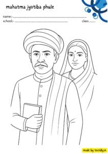 Mahatma Jyotiba Phule Outline Drawing Sheets – Free PDF Download