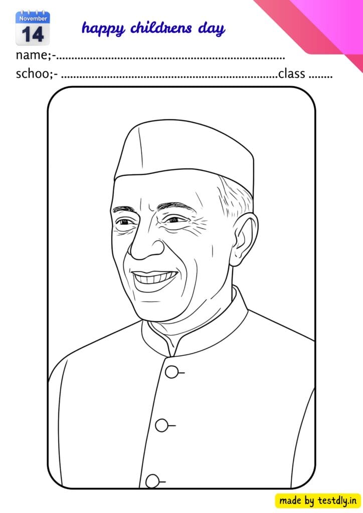 Drawing Outline Sheets for Children’s Day | Download Now